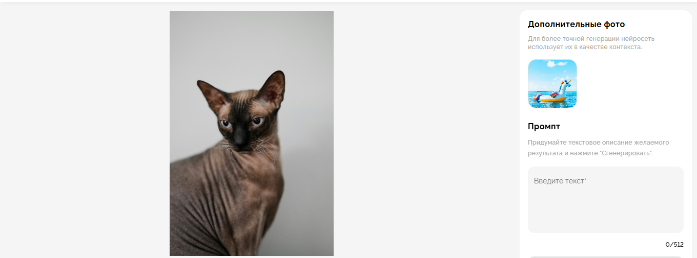 Пример обработки фото с помощью фототрансформера на сайте acetone.ai